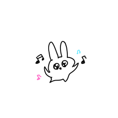 [LINEスタンプ] 変なしゃべり方のうさぎ2