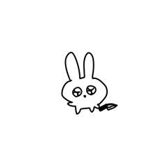 [LINEスタンプ] ちょっと愛が重いうさぎ