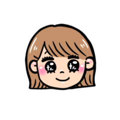 [LINEスタンプ] ワクワク女の子