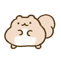 [LINEスタンプ] ぽちゃリスのスタンプ