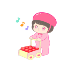 [LINEスタンプ] きゃろりんごのりんごちゃん♪