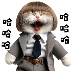 [LINEスタンプ] ねこねこの会社員 (TW)