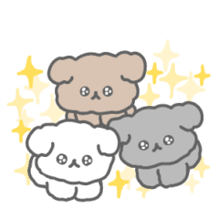 [LINEスタンプ] うごく！おいぬたち