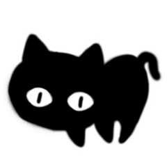 [LINEスタンプ] 君も黒猫ちゃん