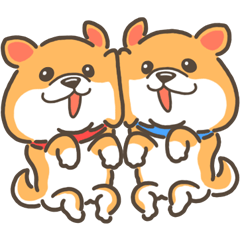 [LINEスタンプ] シバシバわんこ