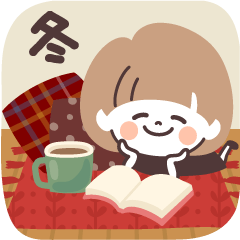 [LINEスタンプ] モノトーンmushちゃん・冬