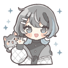 [LINEスタンプ] ウルフヘアの女の子