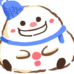 [LINEスタンプ] ぽっちゃり♥雪だるまちゃん