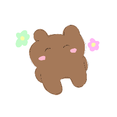 [LINEスタンプ] ふんわり可愛い系  熊のスタンプ