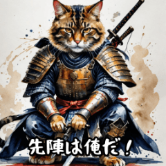 [LINEスタンプ] 猫侍LINEスタンプ！