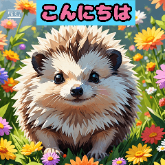 [LINEスタンプ] ハリネズミの日常挨拶