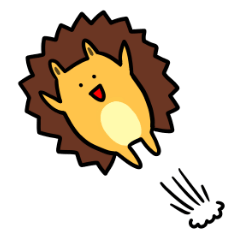 [LINEスタンプ] ワンダフルハリネズミライフ