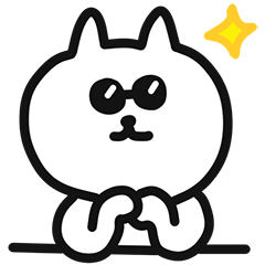 [LINEスタンプ] 【BIG】白いゆるねこ❤ずっと使えるスタンプ