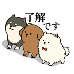 [LINEスタンプ] ポメしばトイプー