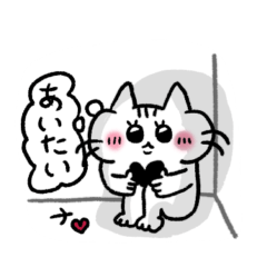 [LINEスタンプ] しろねこのちゃこ