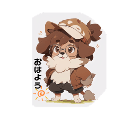 [LINEスタンプ] かわいいオスのワンちゃん【犬】
