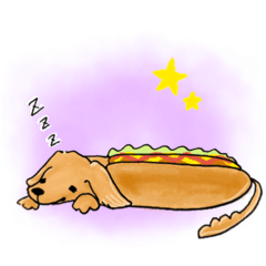 [LINEスタンプ] ホットドッグなチップちゃん