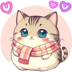 [LINEスタンプ] ぽっちゃり猫♡アレンジに使える