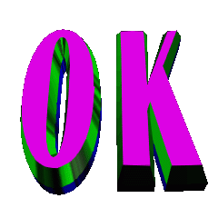 [LINEスタンプ] ★動く立体POPUPTEXT★OK04