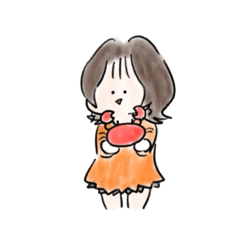 [LINEスタンプ] かにがーる