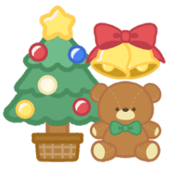 [LINEスタンプ] クリスマス♪もこもこスタンプデコ