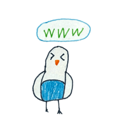 [LINEスタンプ] リトくんのインコ 手書きスタンプ