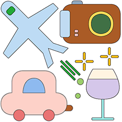 [LINEスタンプ] 旅のときめき(アニメーション)