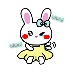 [LINEスタンプ] うさぎの♡らぴぴ♡③