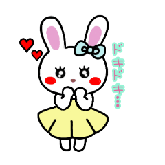 [LINEスタンプ] うさぎ♡らぴぴ♡(cute rabbit)③文字なし