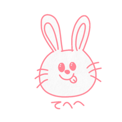 [LINEスタンプ] うさぎちゃんの日常スタンプ(白縁どり有り)