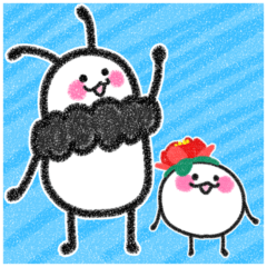 [LINEスタンプ] もこと楽しい仲間たち