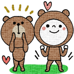 [LINEスタンプ] mottoのレト子とくま♡敬語