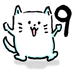 [LINEスタンプ] 手描き 猫先生 009