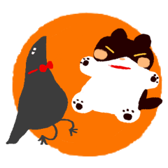 [LINEスタンプ] ねこと悪夢鳥