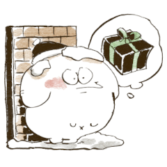 [LINEスタンプ] しあわせジョンのクリスマス