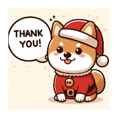 [LINEスタンプ] 柴犬 サンタクロース クリスマス シバイヌ