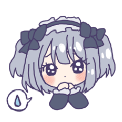 [LINEスタンプ] 情緒不安定ガール( ¨̮ )