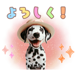 [LINEスタンプ] ダルメシアンの子犬スタンプ