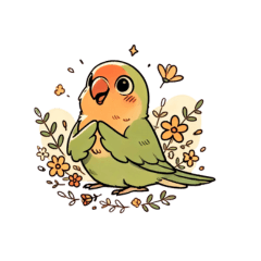 [LINEスタンプ] コザクラインコ チッピちゃん その2