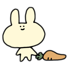 [LINEスタンプ] 喜怒哀楽なうさぎさん。