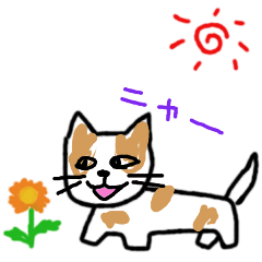 [LINEスタンプ] 餌が欲しい猫