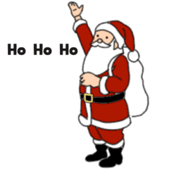 [LINEスタンプ] 優しく伝わるクリスマスの会話 サンタ