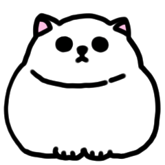 [LINEスタンプ] かわいい太った猫の日常