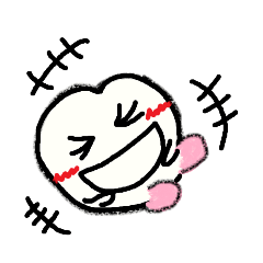 [LINEスタンプ] Happinessをお届け かわいい歯のスタンプ2