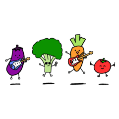[LINEスタンプ] ベジタブルパーティーのゆかいなスタンプ