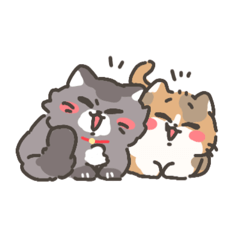 [LINEスタンプ] あ、猫だ！