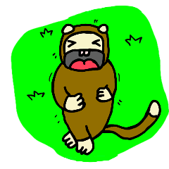 [LINEスタンプ] 猿の木に登る