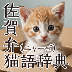 [LINEスタンプ] 佐賀弁猫語（ニャーゴ）辞典