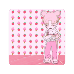 [LINEスタンプ] ピンク系が好きな人へオススメです③♡