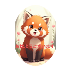 [LINEスタンプ] 毎日使えるゆるふわレッサーパンダちゃん